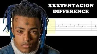 XXXTENTACION - Difference (Easy Guitar Tabs Tutorial)