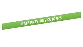 GATE || PHYSICS || Previous Cut offs