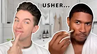 Reacting to Usher's Skin Care Routine