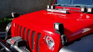Go Rhino Jeep JL Hood Light Mounts