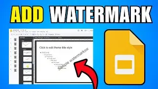 How To Add Watermark In Google Slides Presentation (2026) (Step By Step Guide)