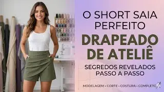 Short feminino costura passo a passo para iniciantes Gisleide Novelo. diy