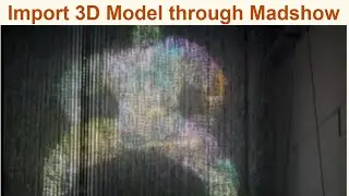 Import 3D Model through Madshow software to control the 3D matrix light to make 3D lighting effect
