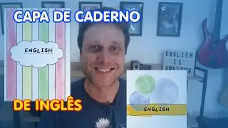 Capa de caderno de INGLÊS - Ideias criativas