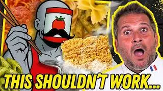 Pro Chef Reacts to I Made Iconic Pasta Dishes With Instant Noodles