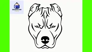 Cum Sa Desenezi UN PITBULL (Caine) | Usor Pas cu Pas Tutorial pentru Incepatori