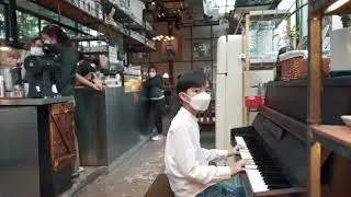 I played When You Say Nothing At All at SATI Handcraft & Cafe - Ari, Bangkok | Public Piano