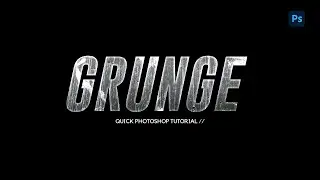 How to Create a Grunge Text Effect │Simple Photoshop Tutorial