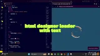 HTML DESIGNER TEXT LOADER