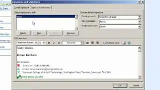 Creating Signatures in Outlook
