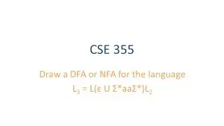 ASU CSE355: Course Review, Examples - FA for concatenation of 2 languages