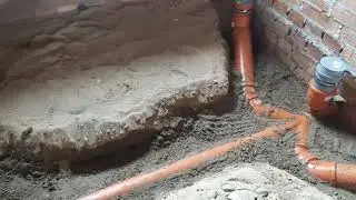 Канализация и подрозетники начало