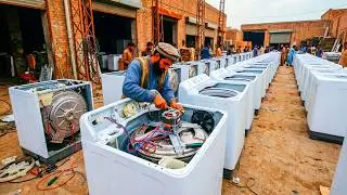 Secret Pakistan Factory Assembles WASHING MACHINE - Amazing Manufacturing - @Pakistani-Hands