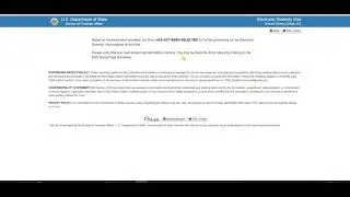 Проверка результатов Лотереи Грин Кард (Green Card = DV-2022). Мои результаты. Ошибка проверки.