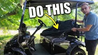 Protect Your GOLF CART SEATS if You Have to Leave it Outside!