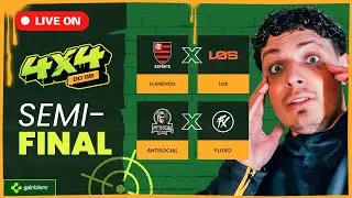 X4 DO GB12 - SEGUNDA EDIÇÃO! COM LOS, FLAMENGO, FLUXO, ANTISOCIAL - FREE FIRE AO VIVO!!