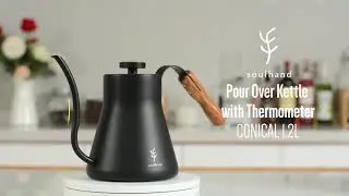 Soulhand Pour Over Kettle with Thermometer, Gooseneck Kettle 40oz/1200ML