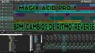 🟢 Magix Acid Pro 8 💻Tutorial 1[Bpm, Cambios De Ritmo, Reverse] 2019 ✅