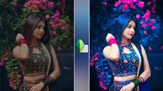 New Snapseed Dark Blue Effect Photo Editing Trick 🔥 | Snapseed Background Colour Change | #snapseed