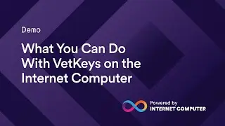 Demo: What You Can Do with VetKeys on the Internet Computer | with Kristofer Lund
