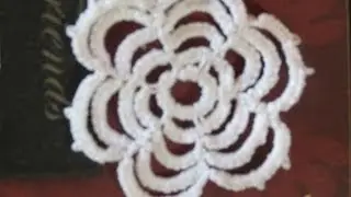 Needle tatting Rosette