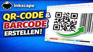 Create barcodes and QR codes quickly and for free with Inkscape