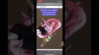 iPhone photogrammetry scanning daughter 