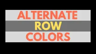 Master Google Sheets: Simple Alternating Row Colors Tutorial