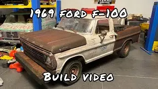 (67) Ford F-100 truck scale model car build Moebius