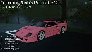 Learning2fish's Ferrari F40. |Midnight Racing Tokyo |
