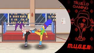 M.U.G.E.N  Leela (CPU) Vs Fitness Marge (2P)