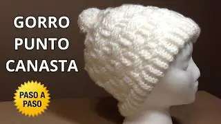 Como Tejer Gorro Fácil en Punto Canasta | Tutorial paso a paso