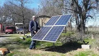Solar panel tilt and rotate bracket for manually tracking the sun.