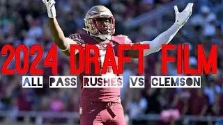 Film Room: Jared Verse Vs Clemson: All Pass Rushes