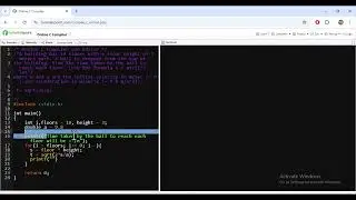 Calculate Time Taken for a Ball Dropped from a Building | C Program Explained