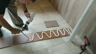 laminate on the wall