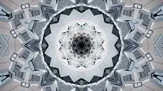 Mandala Art Deco Silver Tunnel Background 4K Vj Loop Video | No Copyright Motion Loop Video