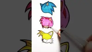 Sonic Amy Tails PUZZLE papercraft 