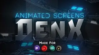 3D Animated & Custom Twitch Screen for Streamers
