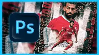 How to make a Salah football visual! - Abstract Football Poster Tutorial (Photoshop)