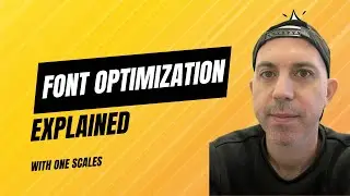 Font Optimization for Speed Optimization