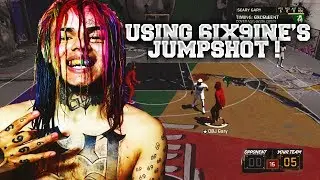 USING 6IX9INE'S IRL JUMPSHOT AT THE PARK ON NBA 2K18!!