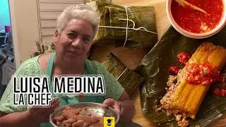 Pasteles en hoja con tope berenjena a la crema La Chef Luisa Medina #chef #pastelespersonalizados