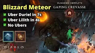 Minmax Blizzard Meteor Melts Everything without Ubers - Diablo 4 S3