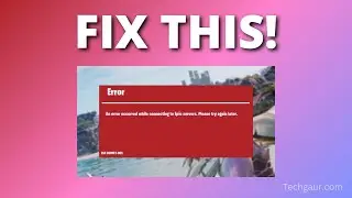 How To Fix Fortnite ESP-Buimet-003 Error