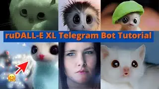 Tutorial ruDALL-E XL Telegram Bot (make hundreds of AI images for free). Automator.