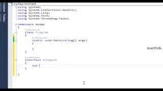 C# Tutorial - Interface - Part 2 - Working with Properties, Indexers and Events in Interface