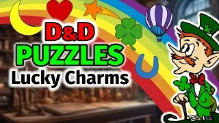 Dungeons & Dragons Puzzle from a Cereal Box - Lucky Charms