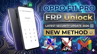 Oppo F11 Pro (CPH-1969) Frp Bypass l Google Account Lock Remove in 5 Second 100% Free Offline Tricks