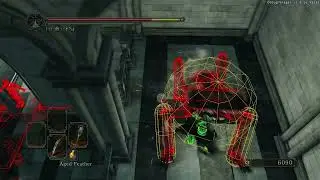 Mimic grab hitboxes visualized